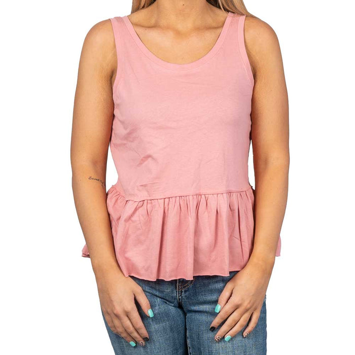 Dusty Rose Ruffle Tank WOMEN - Clothing - Tops - Sleeveless RD International