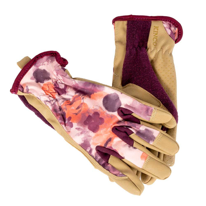 Kinco Pro Woman's Pink Synthetic Gloves with SlipNOT! Dots For the Rancher - Gloves Kinco Small
