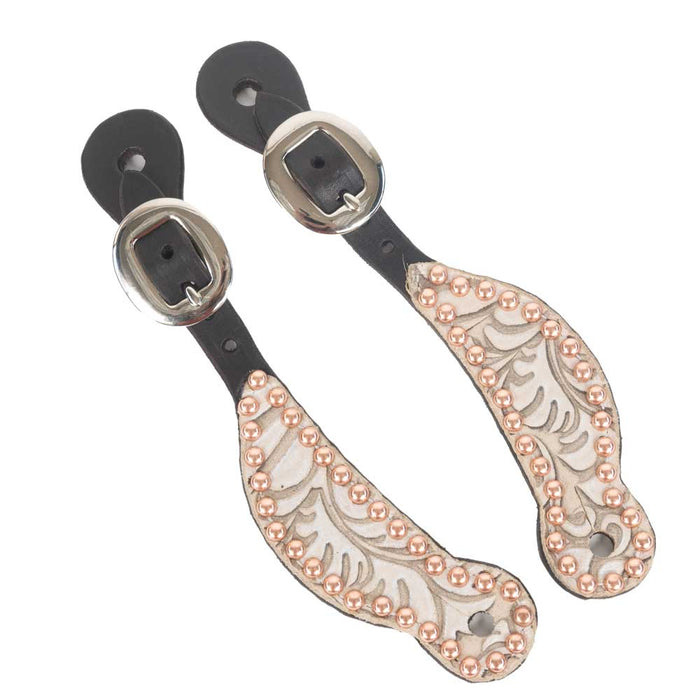 Teskey's Youth Chocolate Western Spur Straps Tack - Spur Straps Teskey's Sand