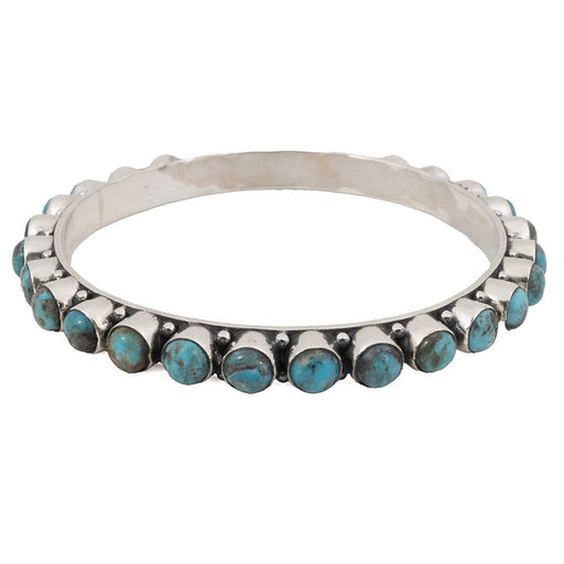 Kingman Turquoise Bangle Bracelet WOMEN - Accessories - Jewelry - Bracelets Indian Touch of Gallup