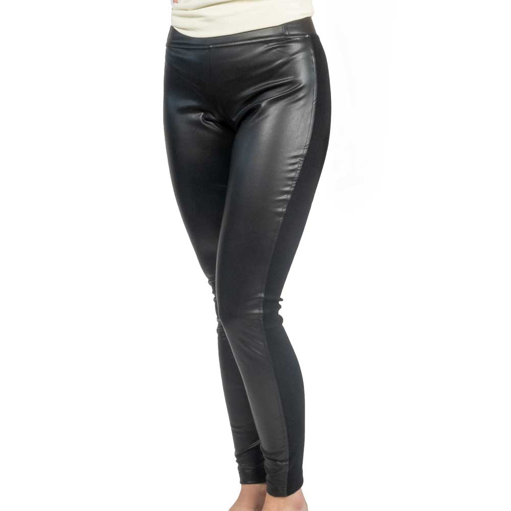 Women's Delilah Vegan Leather Legging w/ Ribbed Back - FINAL SALE WOMEN - Clothing - Pants & Leggings RD International   