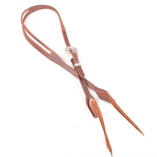 Cowperson Tack 5/8" Slit Ear Headstall w/Longhorn Buckle Tack - Headstalls Cowperson Tack
