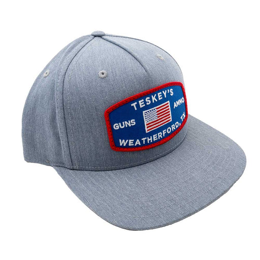 Teskey's Guns & Ammo Flag Cap - Heather Grey TESKEY'S GEAR - Baseball Caps Teskey's