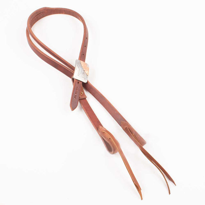Cowperson Tack 3/4" Slit Ear Headstall w/Flower Buckle Tack - Headstalls Cowperson Tack