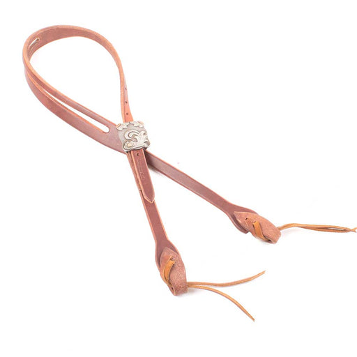 Cowperson Tack 5/8" Slit Ear Headstall w/Floral Buckle Tack - Headstalls Cowperson Tack