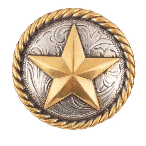 Antique Gold Star Concho Tack - Conchos & Hardware MISC