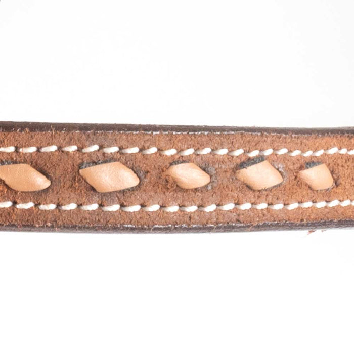 Teskey's 3/4" Buckstitched Browband Headstall Tack - Headstalls Teskey's Tan