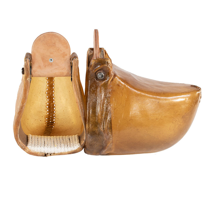 Teskey's Rawhide Tapaderos Tack - Saddle Accessories Teskey's 2"