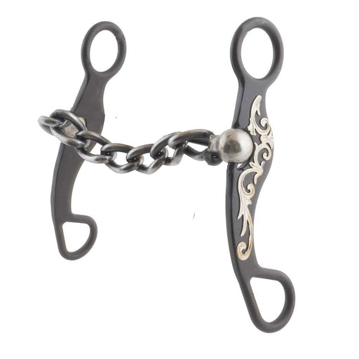 Antique Brown Floral Bit with Chain Mouth Tack - Bits Formay