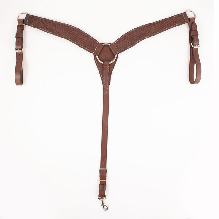 Teskey's 2-1/2" Basket Weave Breast Collar Tack - Breast Collars Teskey's Heavy Oil