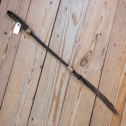 31" Black Rawhide Quirt Tack - Whips, Crops & Quirts MISC