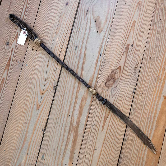 31" Black Rawhide Quirt Tack - Whips, Crops & Quirts MISC