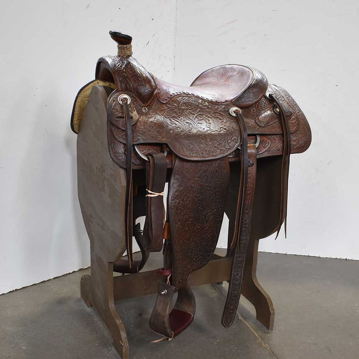 14.5" USED BOB MARRS ROPING SADDLE Saddles - Used Bob Marrs