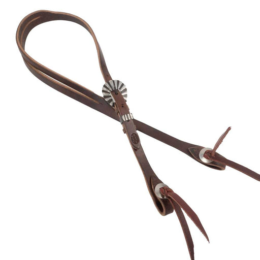 Teskey's Slickout Slit Ear Headstall w/Shell Buckle Tack - Headstalls Teskey's