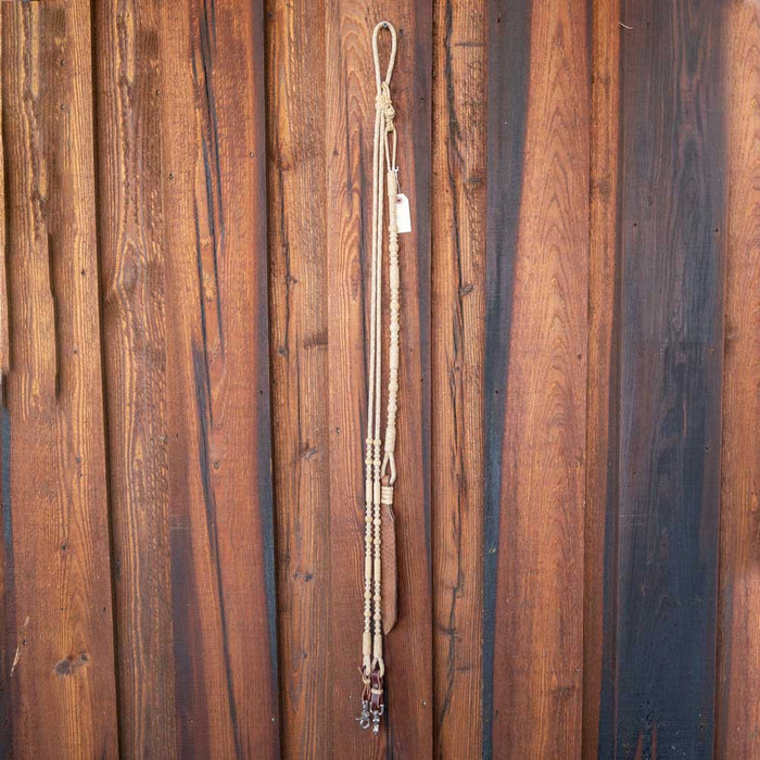 Braided Rawhide Romel Reins Tack - Reins MISC