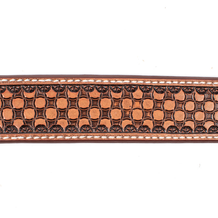 Teskey's Small Geo Tooled Belt MEN - Accessories - Belts & Suspenders Teskey's