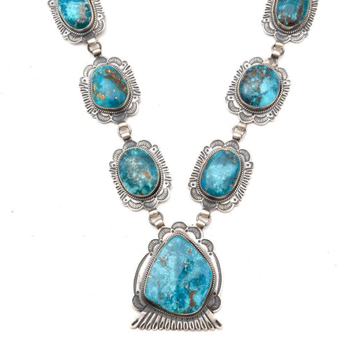Roland Dixon Fox Turquoise Necklace WOMEN - Accessories - Jewelry - Necklaces Sunwest Silver