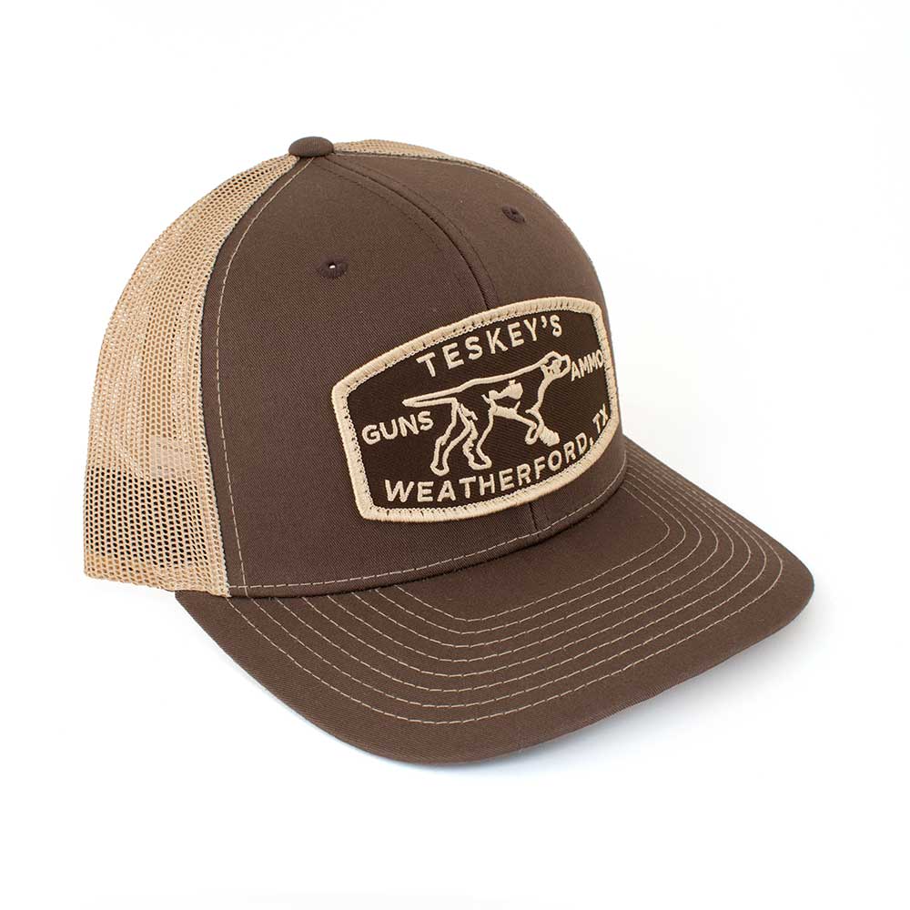 Teskey's G&A Patch Cap - Brown/Khaki TESKEY'S GEAR - Baseball Caps Teskey's