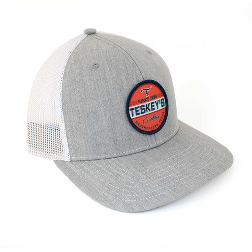 Teskey's Outdoors Icon Cap - Heather Grey/White TESKEY'S GEAR - Baseball Caps Teskey's