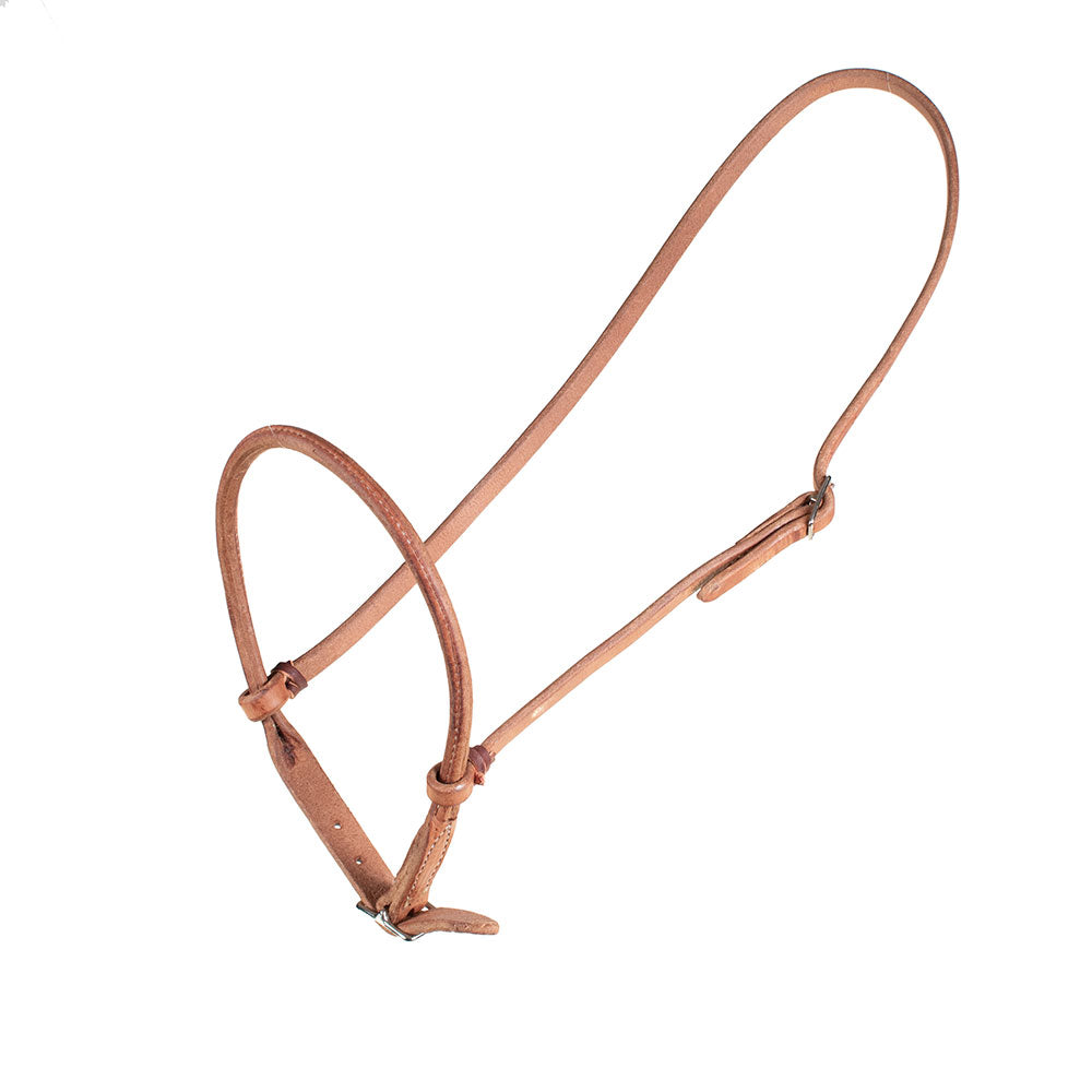 Teskey's Stitched and Rolled Cavesson with Latigo Accents Tack - Nosebands & Tie Downs Teskey's   