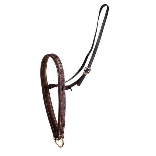 Teskey's Basket Tooled Nose Band Tack - Nosebands & Tie Downs Teskey's Dark Oil