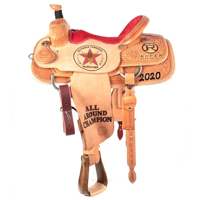 Teskey's Trophy Team Roping Saddle #29 Customs & Awards - Saddles Teskey's Saddlery