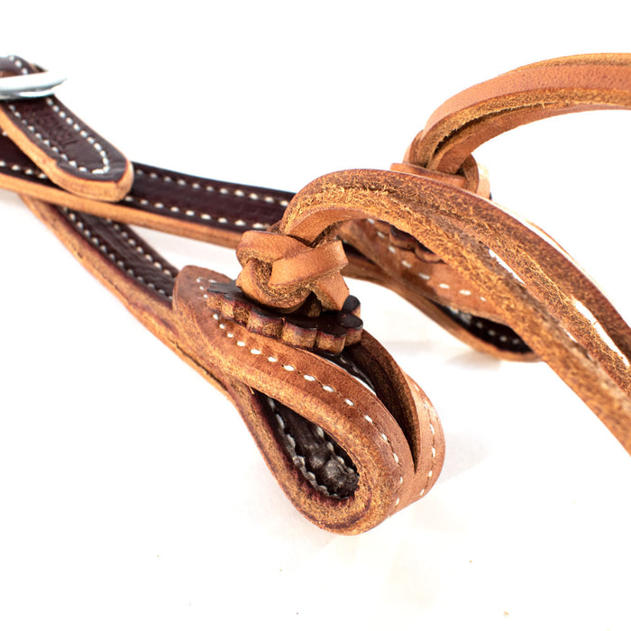 Patrick Smith Two Tone Split Ear Headstall Tack - Headstalls Patrick Smith