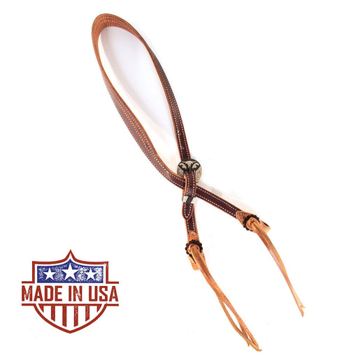 Patrick Smith Two Tone Split Ear Headstall w/Steer Buckles Tack - Headstalls Patrick Smith