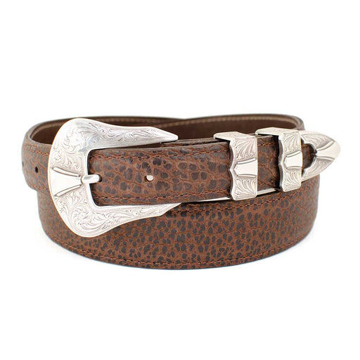 1 1/4" American Bison Leather Belt MEN - Accessories - Belts & Suspenders Chacon Leather Chocolate 34