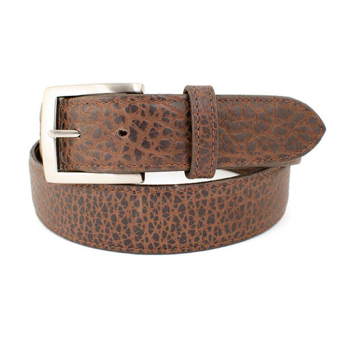 1 1/2" Bison Leather Belt MEN - Accessories - Belts & Suspenders Chacon Leather Chocolate 30