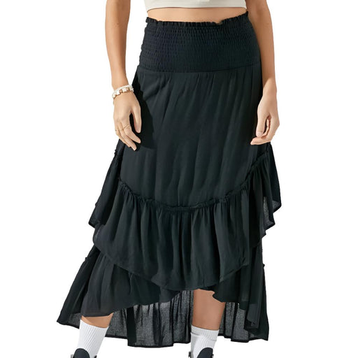 Day + Moon Smocked Convertible Midi Skirt WOMEN - Clothing - Skirts Day + Moon