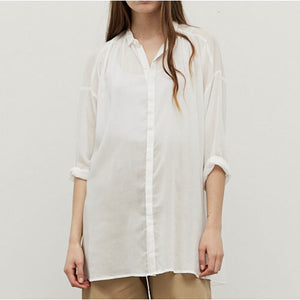 Grade & Gather Women's Longline Tencel Shirt WOMEN - Clothing - Tops - Short Sleeved Grade & Gather   