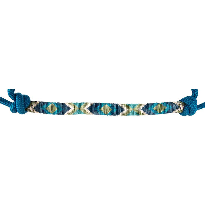 Cashel Beaded Rope Halter with Lead Tack - Halters & Leads Cashel Blue