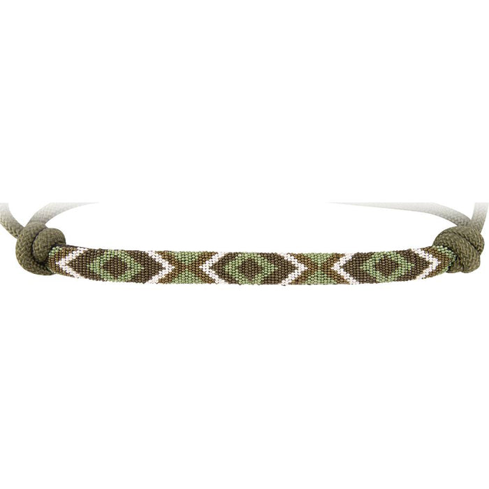 Cashel Beaded Rope Halter with Lead Tack - Halters & Leads Cashel Olive