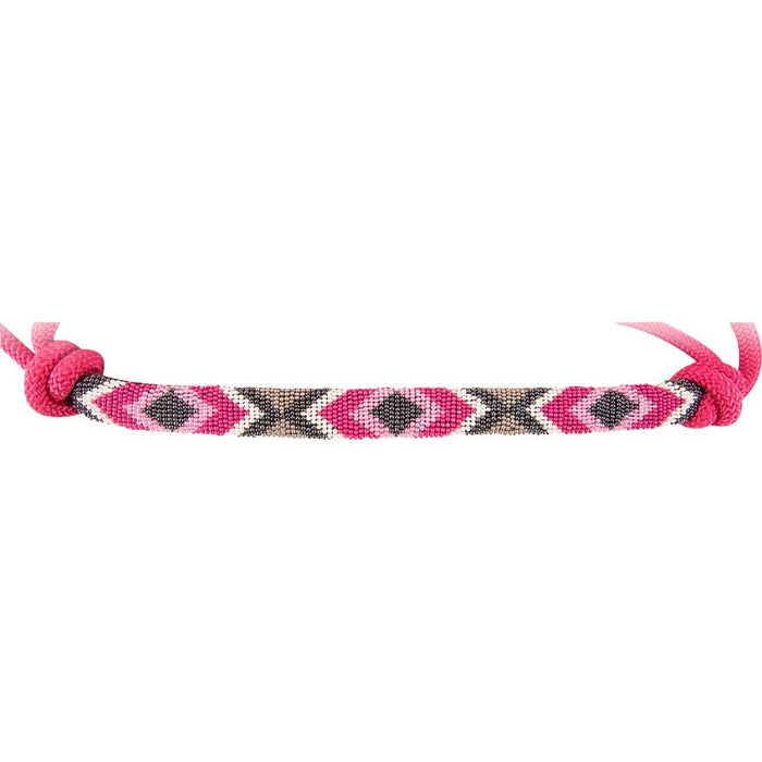 Cashel Beaded Rope Halter with Lead Tack - Halters & Leads Cashel Fuchsia