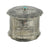 J. Alexander Stamped Round Box w/Turquoise Lid HOME & GIFTS - Home Decor - Decorative Accents J. ALEXANDER RUSTIC SILVER   