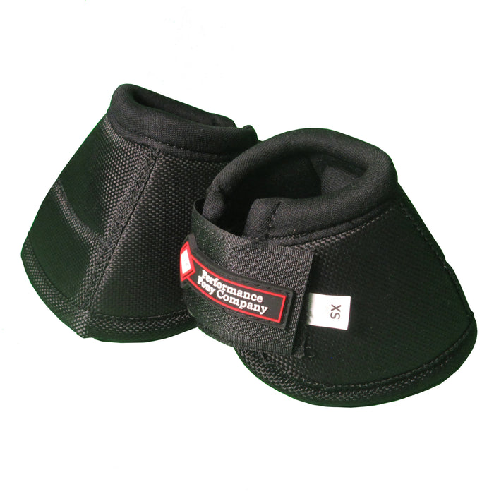 Performance Pony, MINI Pony No-turn Bell Boots Tack - Leg Protection Performance Pony Co. Black