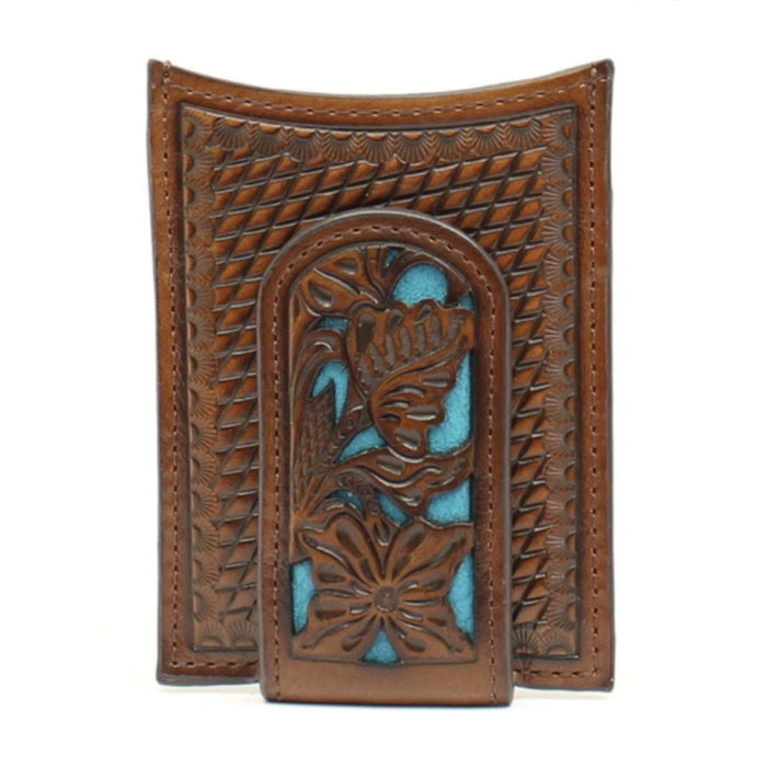Nocona Basketweave Overlay Money Clip MEN - Accessories - Wallets & Money Clips M&F Western Products