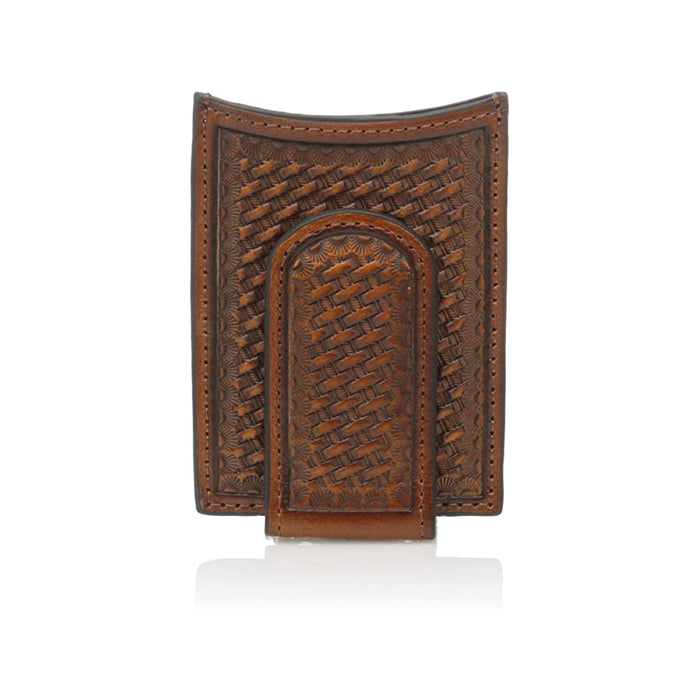 Nocona Leather Basketweave Money Clip MEN - Accessories - Wallets & Money Clips M&F Western Products
