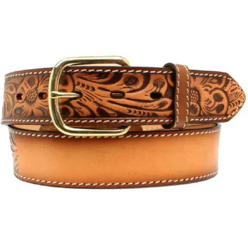 Western Floral Embossed Leather Belt MEN - Accessories - Belts & Suspenders M&F Western Products