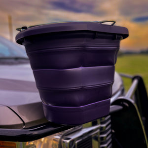 Boss Bucket - Collapsible Bucket Barn - Buckets & Hangers Boss Equine Products Midnight Purple  