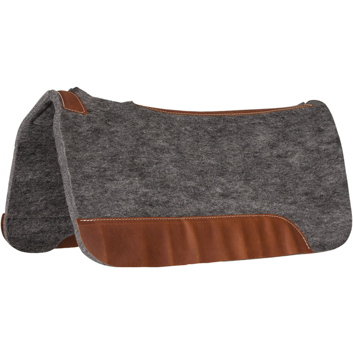 Mustang Grey Felt Contoured Pad Tack - Saddle Pads Mustang