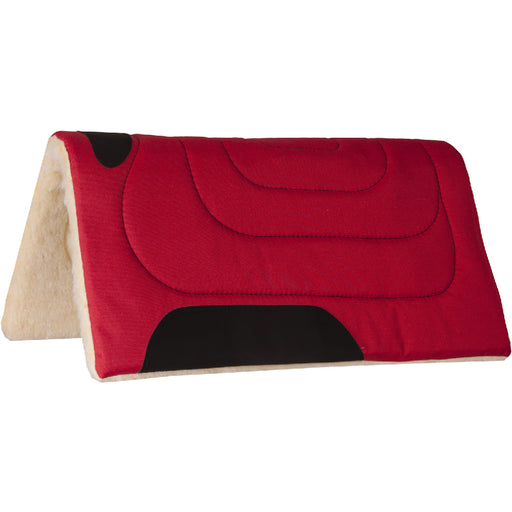 Mustang Cordura Top Pad With Fleece Bottom Tack - Saddle Pads Mustang Red