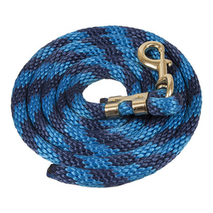 Poly Lead Rope with Bolt Snap Tack - Halters & Leads - Leads Teskey's Blue/Navy  