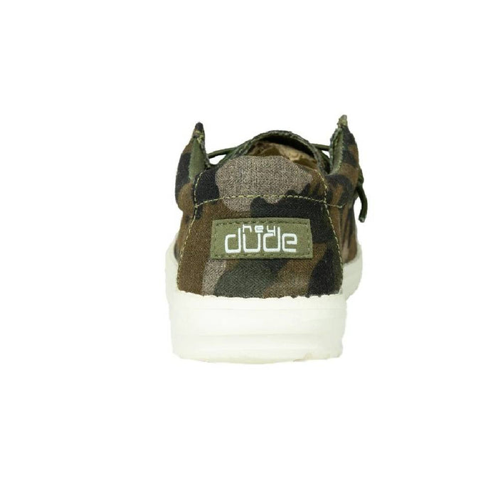 Hey Dude Youth Wally Linen - Camo KIDS - Footwear - Casual Shoes Hey Dude