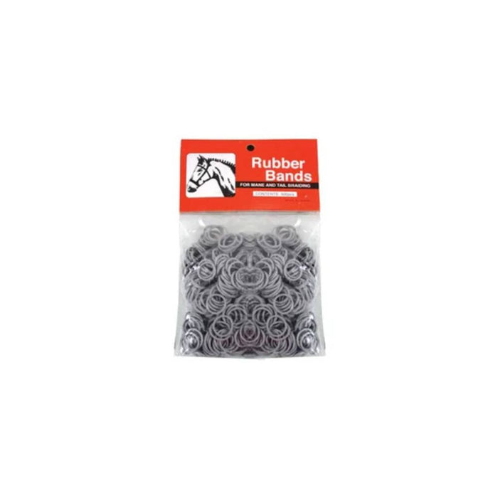 Rubber Braid Bands Equine - Grooming Partrade Grey