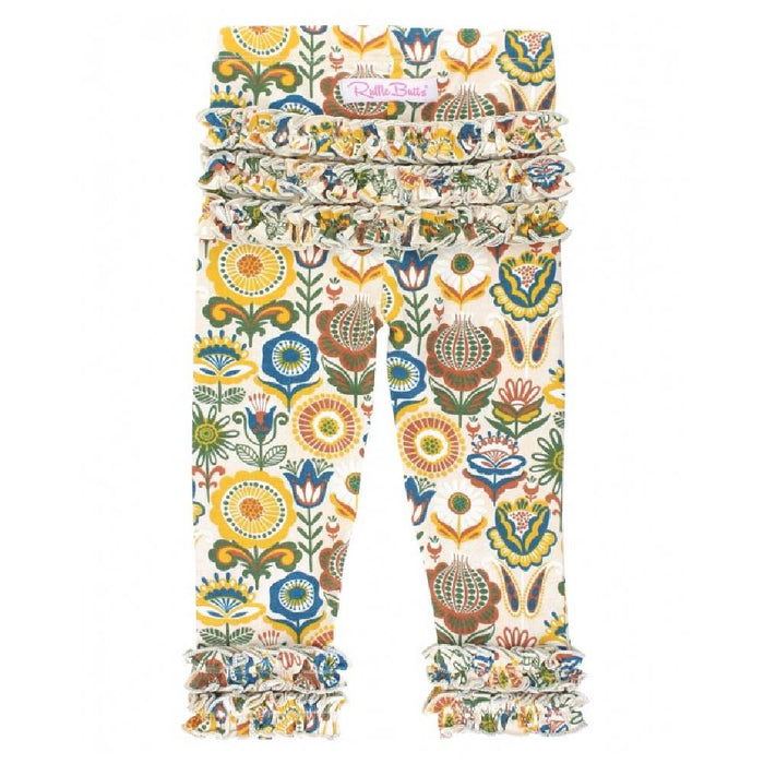 Ruffle Butts Paisley Harvest Ruffle Legging KIDS - Baby - Baby Girl Clothing Ruffle Butts/Rugged Butts