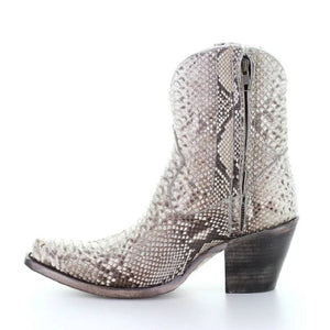 Corral Natural Python Bootie WOMEN - Footwear - Boots - Booties Corral Boots   
