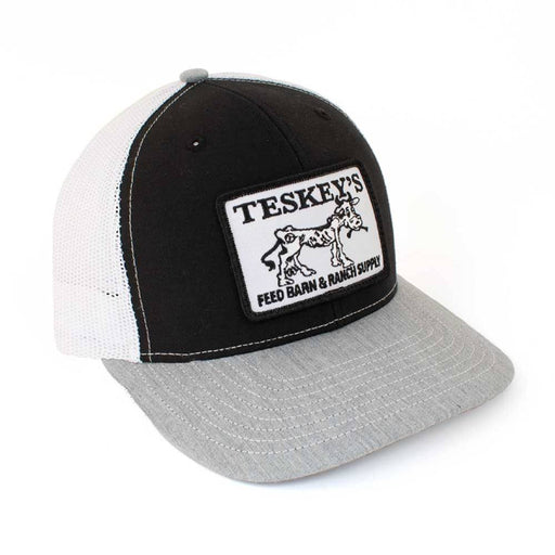Teskey's Feed Barn Cow Cap-Black/White TESKEY'S GEAR - Baseball Caps Teskey's