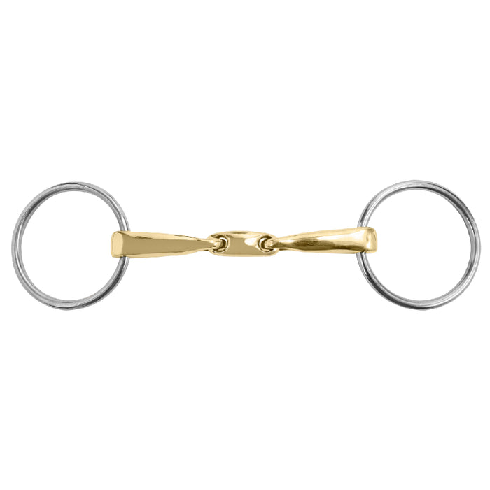 M. Toulouse Curved Mouth Loose Ring Snaffle with Lozenge English - Tack Intec Performance Gear